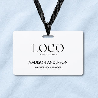 Badge Logo d'entreprise personnalisé moderne ID