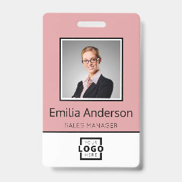 Badge Logo d'entreprise personnalisé Nom de l'employé de