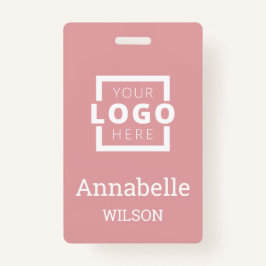Badge Logo d'entreprise personnalisé Nom de l'employé de