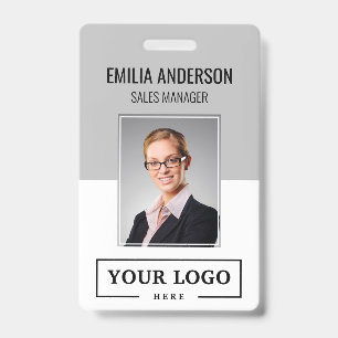 Badge Logo d'entreprise personnalisé - photo de base de 