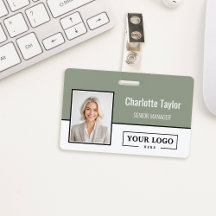 Logo d'entreprise personnalisé Photo d'employé