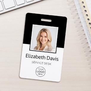 Badge Logo d'entreprise personnalisé Photo d'employé de 