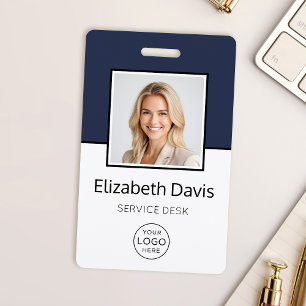 Badge Logo d'entreprise personnalisé Photo d'employé de