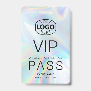 Badge Logo d'entreprise VIP holographique pour événement