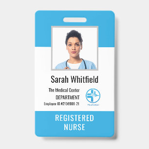 Badge Logo d'hôpital personnalisé et carte d'identité d'