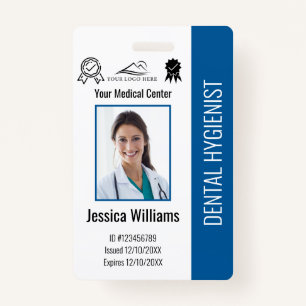 Badge Logo du bureau des dentistes personnalisés - ID ph