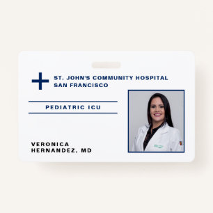 Badge Logo du médecin Médicale bleu de l'hôpital