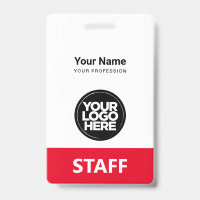 Logo employé Étiquette de personnel identique à l'