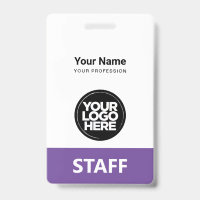 Logo employé Étiquette de personnel identique à l'