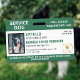 Logo et carte d'identité de chien d'assistance Ver