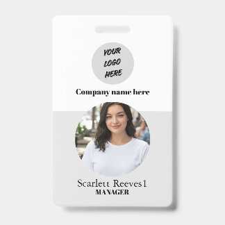 Badge Logo et clip d'entreprise personnalisé pour employ