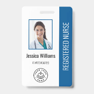 Badge Logo et ID photo des employés de l'hôpital