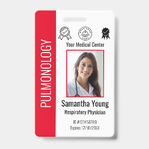 Badge Logo et ID photo des employés de l'hôpital