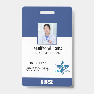 Badge Logo et ID photo des employés de l'hôpital