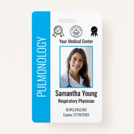 Badge Logo et ID photo des employés de l'hôpital