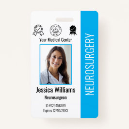 Badge Logo et ID photo des employés de l'hôpital