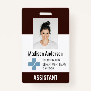 Badge Logo et ID photo des employés de l'hôpital