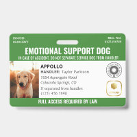 Logo et ID photo Green Service Dog 2