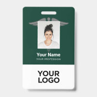 Logo Moderne Employé Médecin Infirmière Photo Nom