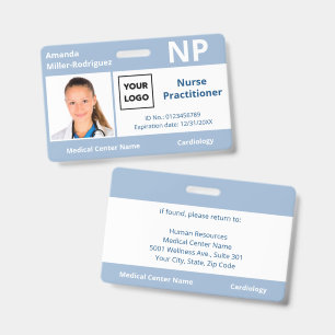 Badge Logo personnalisé d'employé d'hôpital, carte d'ide