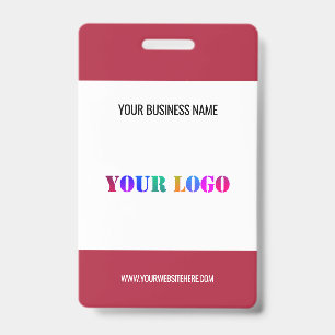 Badge Logo personnalisé Nom Promotionnel Moderne Personn