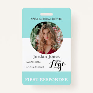 Badge logo personnalisé personnel de l'entreprise Carte 