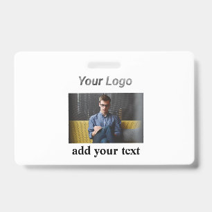 Badge Logo personnalisé simple et élégant ici société ph