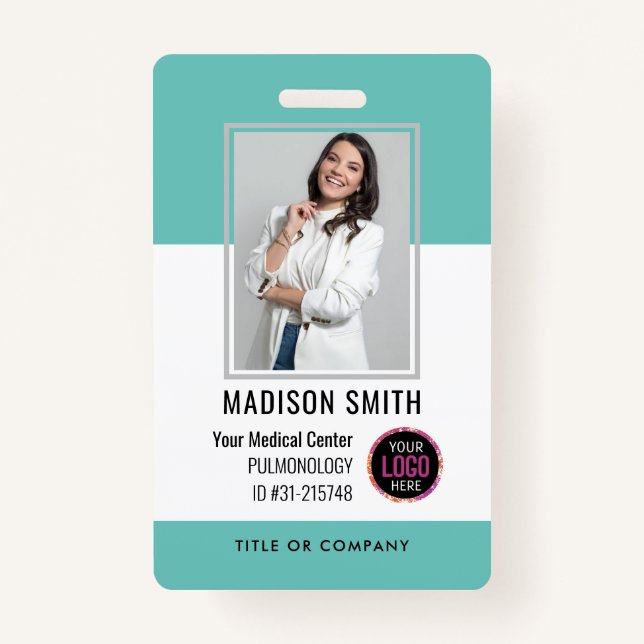 Badge Logo personnel de l'hôpital personnalisé et ID pho (Devant)