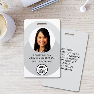 Badge Logo Photo Gris ID
