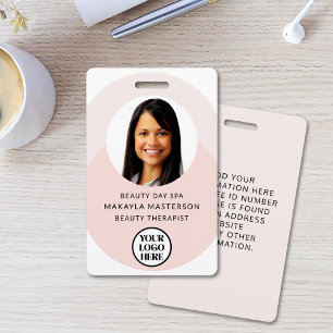 Badge Logo Photo Pink ID