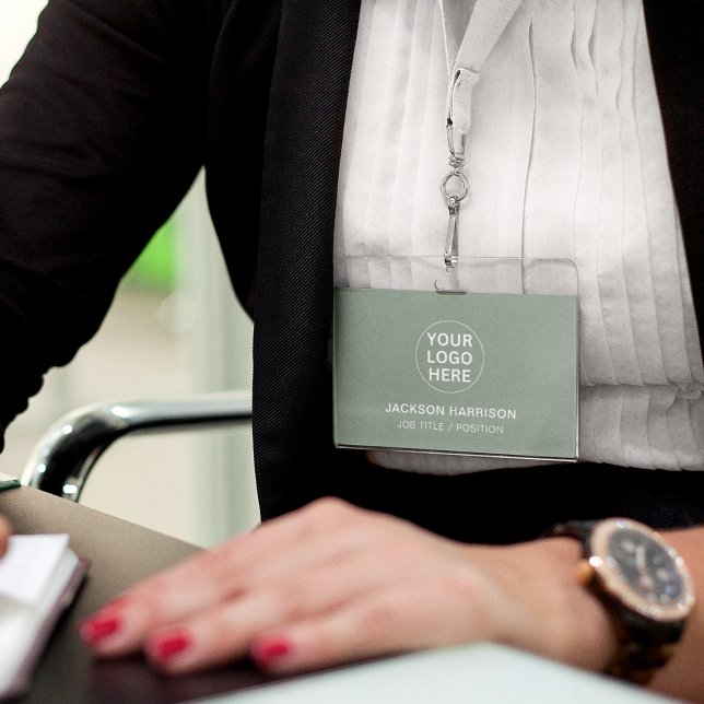 Badge Logo Sage Green L Professionnel Entreprise (Créateur téléchargé)