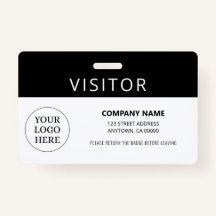 Logo simple Black Visitor Pass Company