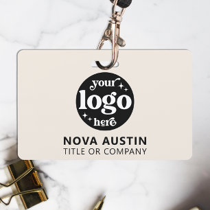 Badge Logo simple d'entreprise professionnelle pour cart