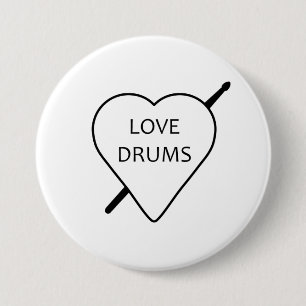 Badge Love Drums