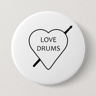 Badge Love Drums
