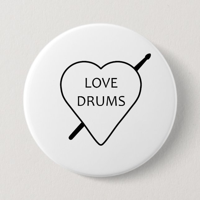 Badge Love Drums (Devant)