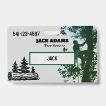 Lumberjack Tree Service Business Card