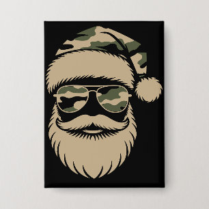 Badge Lunettes de soleil camouflage Santa Claus Noël 