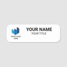 Badge magnétique nominatif moderne pour employés d