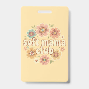 Badge Maman Gentille Coquette Arc Floral Design