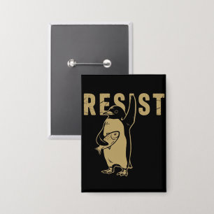Badge Manchots résistent Manchots protestent contre les 