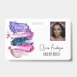 Badge Maquillage moderne Beauty Swatch Artiste ID d'imag