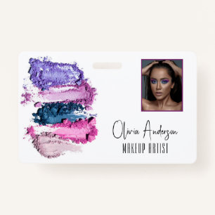 Badge Maquillage moderne Beauty Swatch Artiste ID d'imag