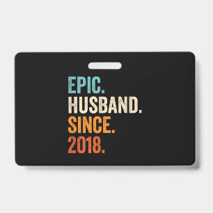 Badge Mari épopé masculin depuis 2018 anniversaire maria