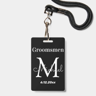 Badge mariés personnalisés élégant mariage noir