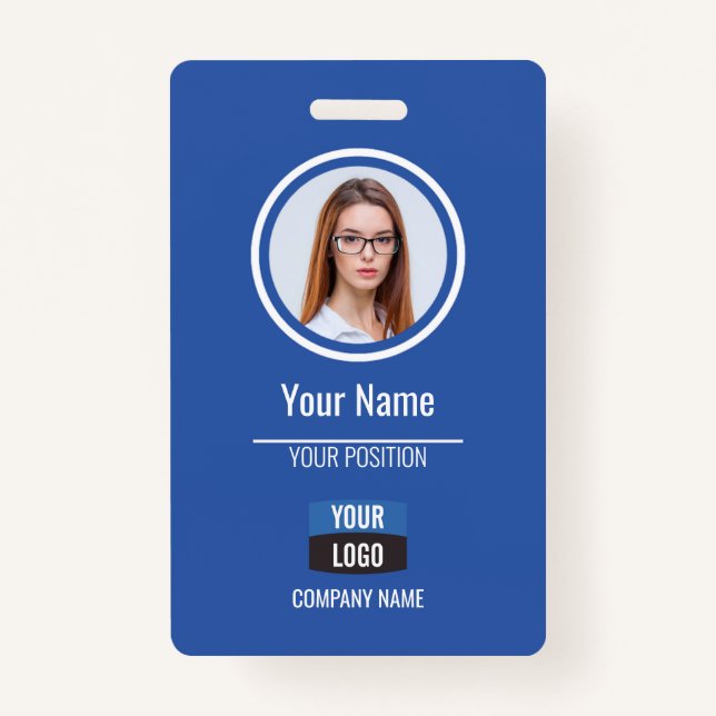 Badge Marine - Carte d'identité photo de l'employé Insig (Devant)