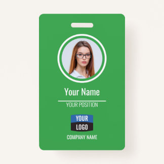 Badge Marine - Carte d'identité photo de l'employé Insig