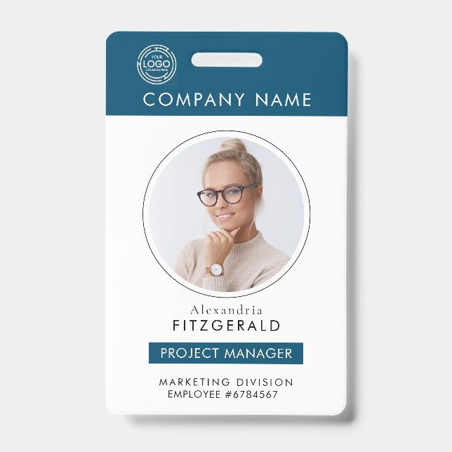 Badge Marine | | Code photo de l'employé Insigne de sécu (Avant)