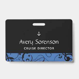 Badge Maritime Ancre Pro Damask