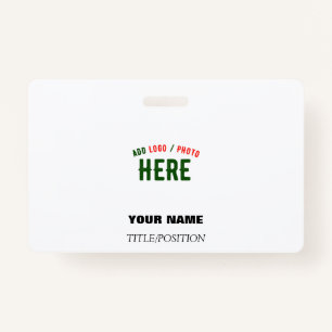BADGE MARQUE BLANCHE MODERNE ET PERSONNALISABLE VÉRIFIÉE